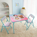LOL Surprise Kids Table and Chair Set,3 Piece Square Activity Table with 2 Chairs for Toddlers & Children, Ages 3+