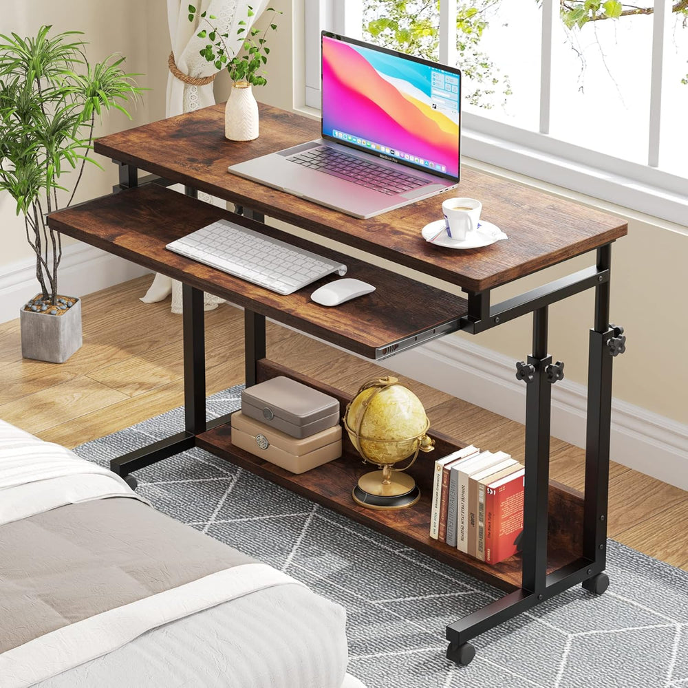 Tribesigns Portable Desk for Sofa and Bed, Height Adjustable Laptop Table Sma...