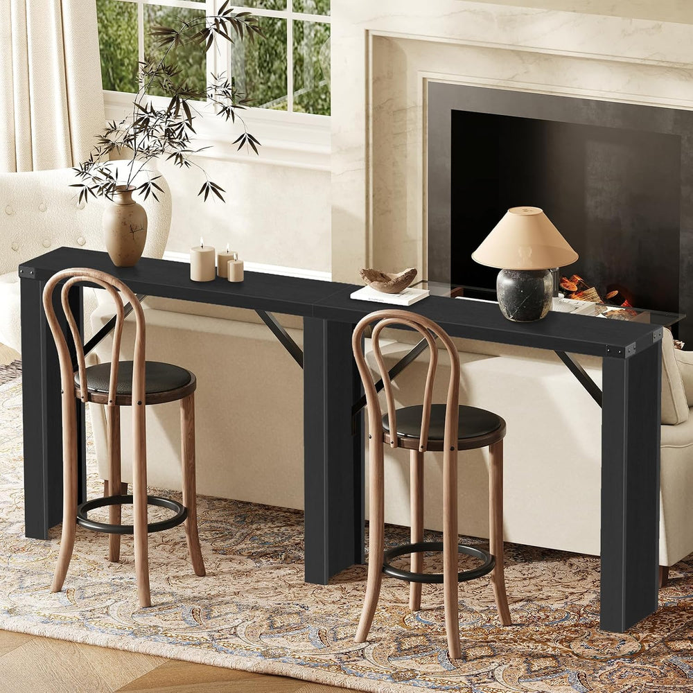 YATINEY Console Table, 70.8" Long Behind Couch Sofa Table, Entryway Tabl...
