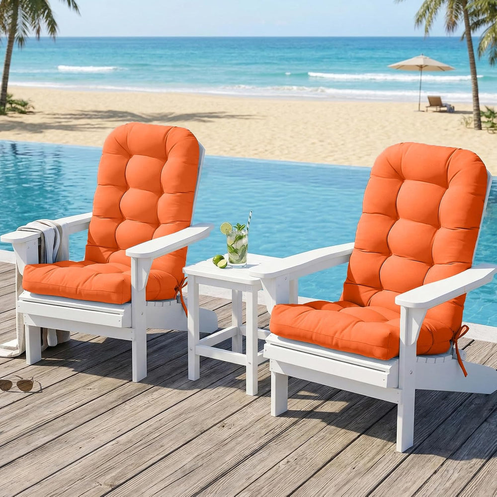 COOS BAY High Back Adirondack Chair Cushions for Outdoor Furniture, 49x20x5 i...