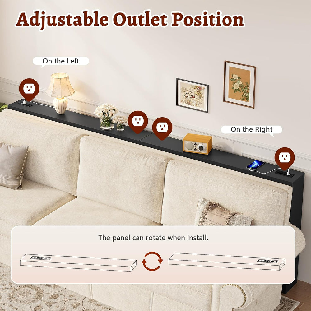 FAVOOSTY 39.4" Sofa Table Behind Couch Table Skinny Narrow Console Table...