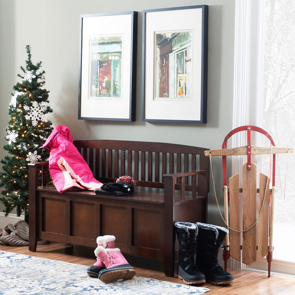 Linon Home Dcor Linon Home Decor Cynthia Storage Bench, 50"w x 17.25&quo...