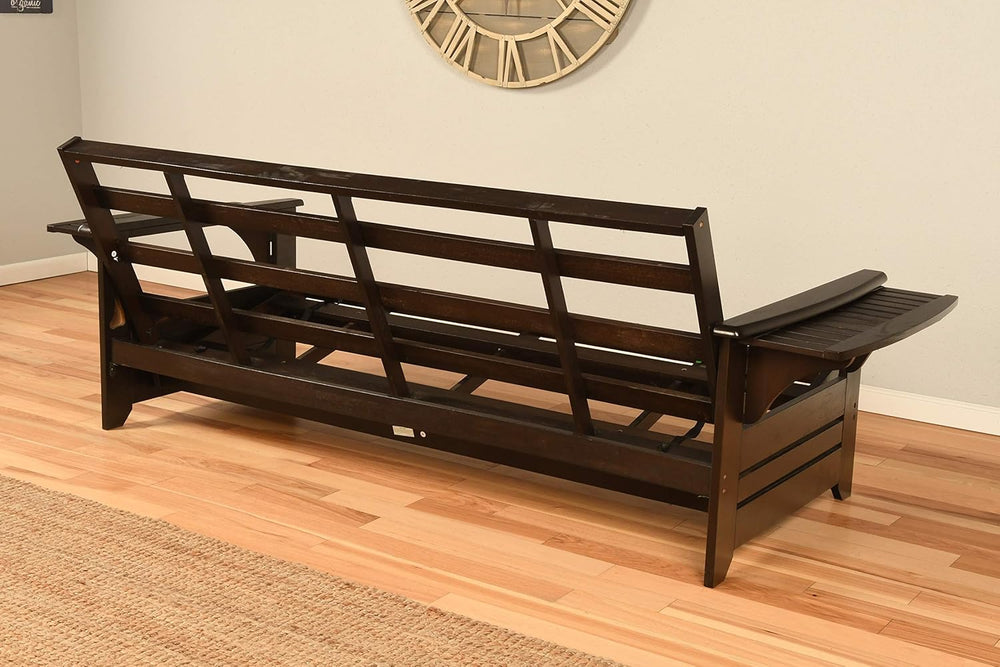 Kodiak Furniture Phoenix Futon in Black Finish, Full, Fairbanks Evergreen