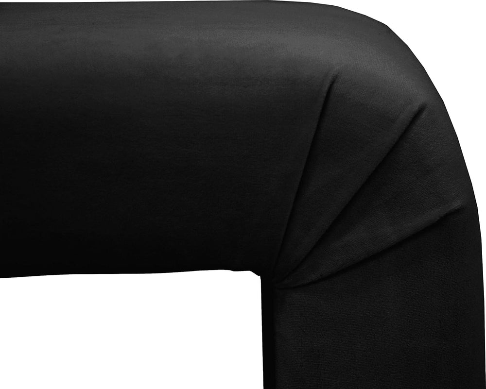 Meridian Furniture Minimalist Collection Modern | Contemporary Velvet Upholst...