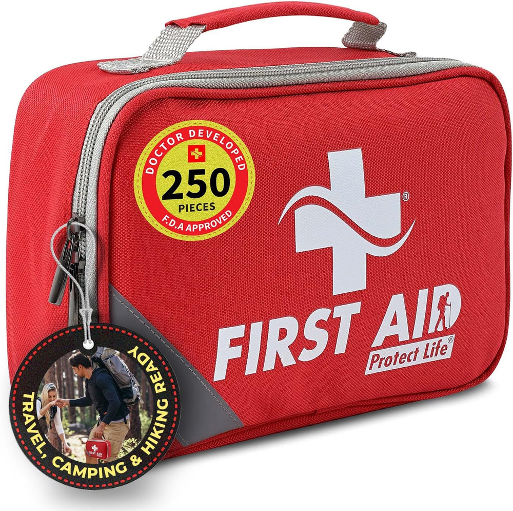 Protect Life First Aid Kit for Home & Business, 250 Pcs