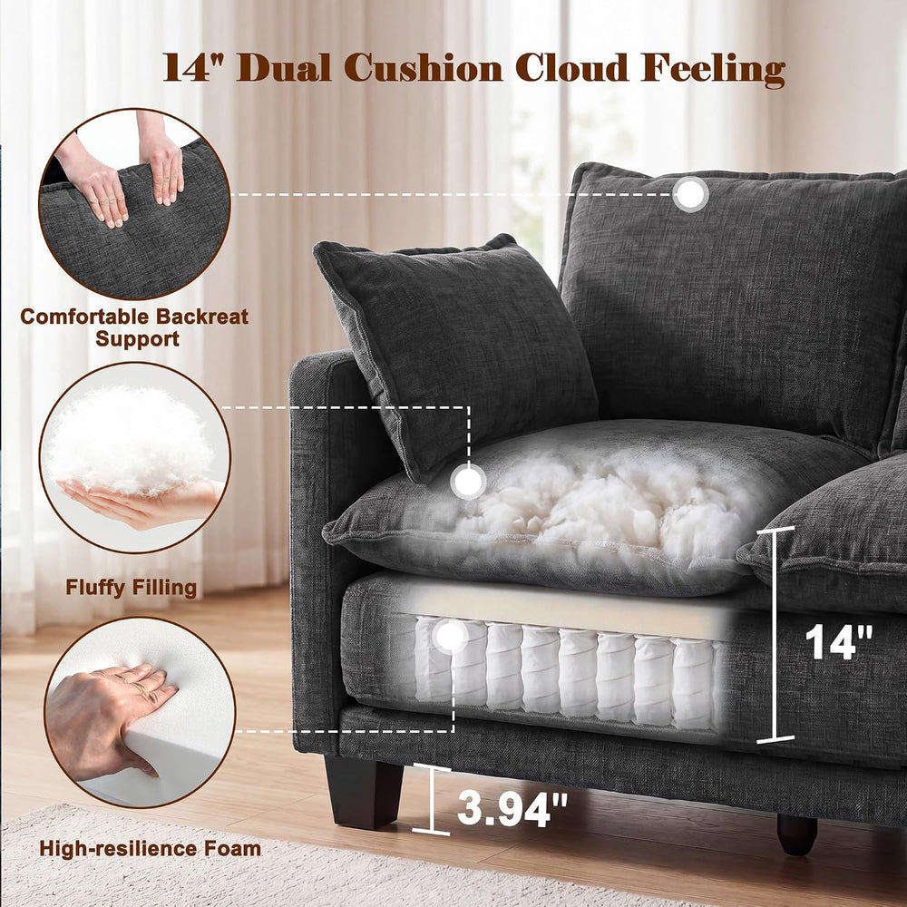 49" Loveseat Sofa Bed, 2 in 1 Convertible Small Sofa Pull Out Couch Bed ...