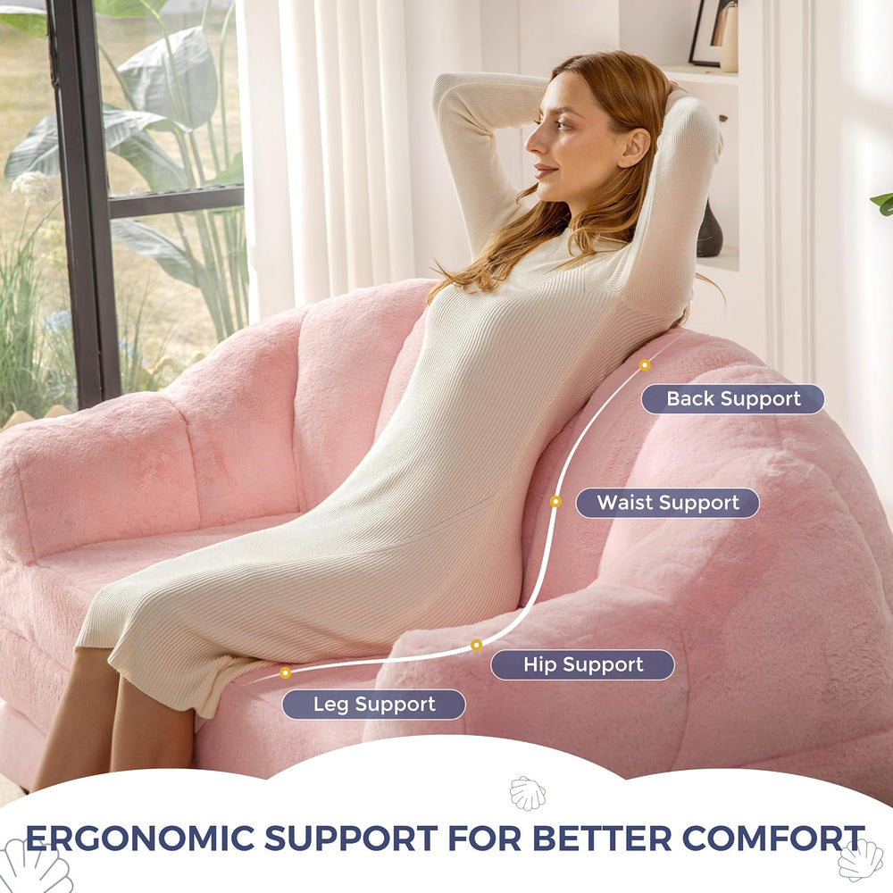 MAXYOYO Folding Sofa Bed, 2 in 1 Convertible Sofa to Lounger | Comfy Loveseat...
