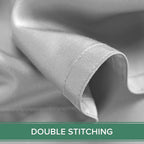 King Pillowcases by Pure Bamboo, Genuine 100% Organic Viscose Derived from Bamboo, Luxuriously Soft & Cooling, Double Stitching, Envelope Closure (2 King Pillowcases, Silver Pearl)