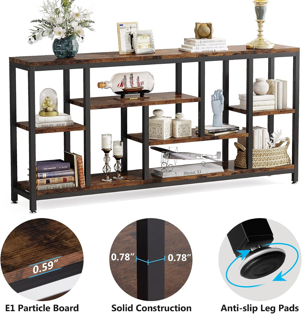 Tribesigns Console Sofa Table, 70.9 inch Extra Long Table Behind Couch with S...