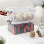 Citylife 17 QT Plastic Storage Bins with Lids Latching Stackable Storage Containers for Organizing Large Clear Storage Box for Garage, Craft, Toys, Closet, Home, 1 Pack