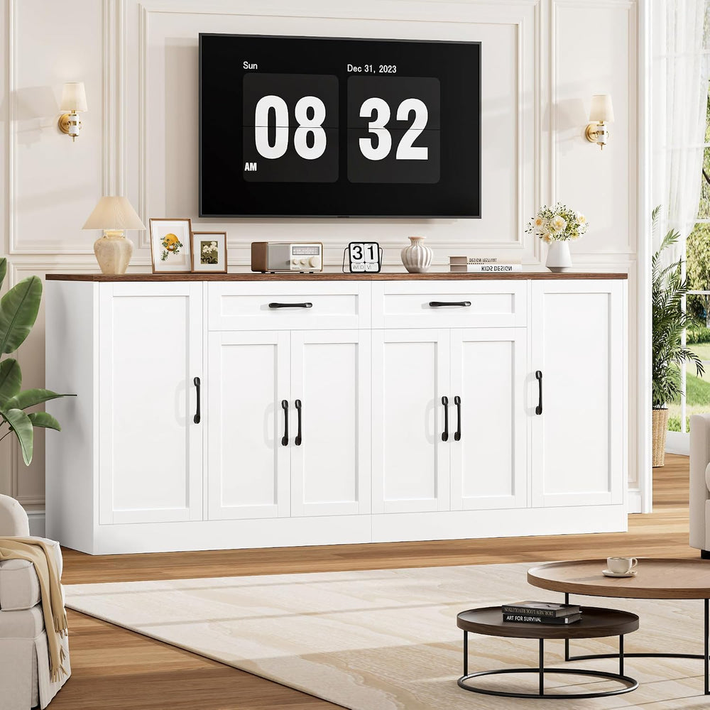 BOTLOG 71” Large Buffet Cabinet with Storage, Sideboard Buffet Cabinet with A...