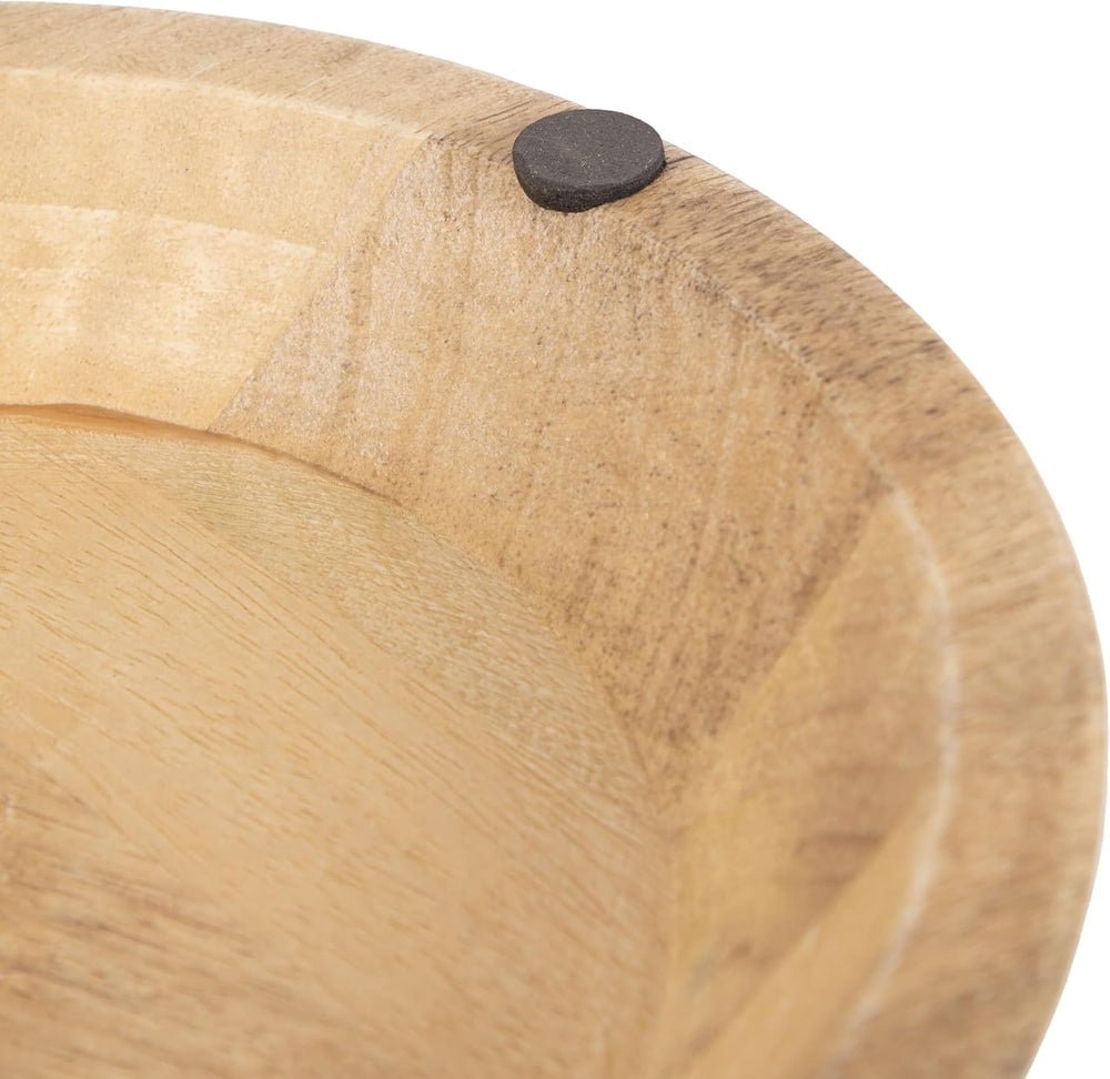 Kate and Laurel Gairola Transitional Wooden Round Side Table, 12 x 12 x 20, N...