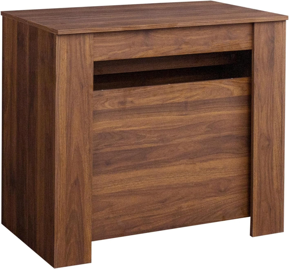Extendable Dining Table, Transformer Extra Console Table for 1-12 People, Fol...
