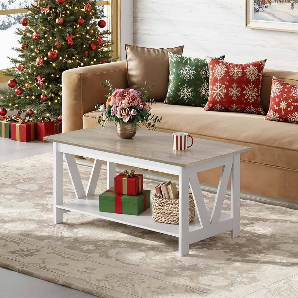 WLIVE Coffee Table with End Table