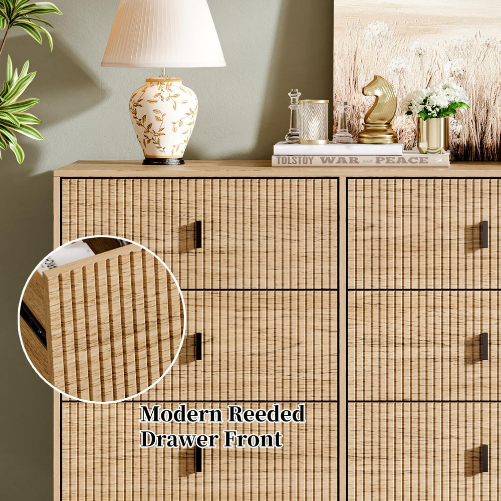 Chrangmay Modern Chest of Drawers with 9 Drawers,Deep Drawers,Clothes Organiz...