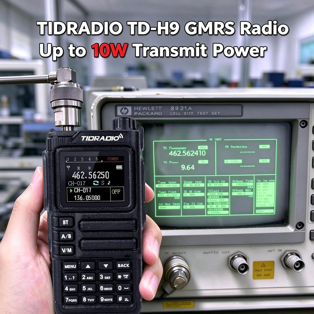 TIDRADIO TD-H9 10W GPS/APRS GMRS Handheld Radio, APP/Web Programming, Bluetot...
