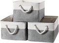 combocube 15.7 x 11.8 x 8.2 Inch Fabric Storage Bins for Shelves, Linen Storage Organizer Storage Basket with Ropes for Laundry, Home, Closet, Office, Clothes, Toys Organizer