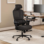 EUREKA ERGONOMIC Typhon Gaming Chair, Ergonomic Office Chair, Home Office Desk Chairs, Gaming Chairs for Adults, Mesh Office Chair, Adjustable Armrest Headrest, Hight Back, BlackBlue
