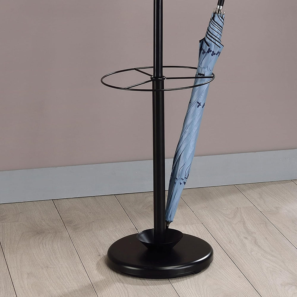 Kings Brand Furniture - Kubin Metal 6-Hook Coat & Hat Rack with Umbrella ...