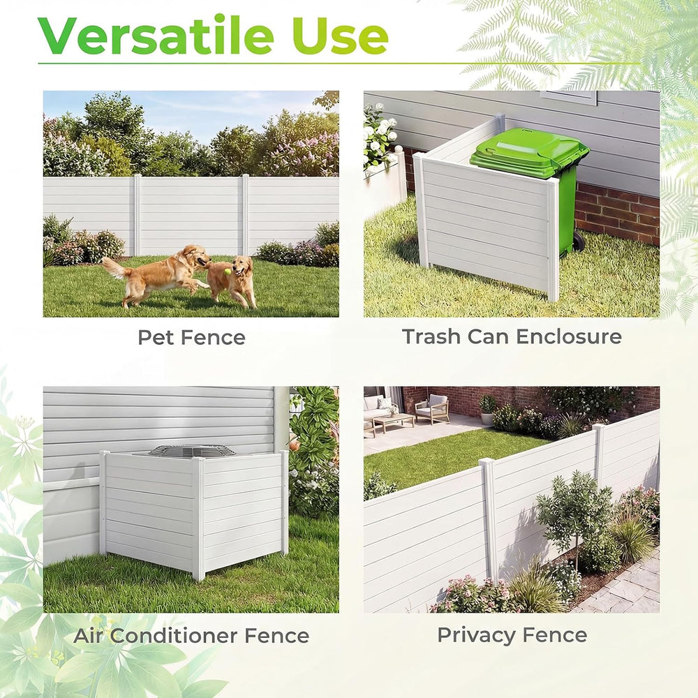GIANTEX No-Dig Air Conditioner Fence, 2 Panels, 48''W x 36''H...