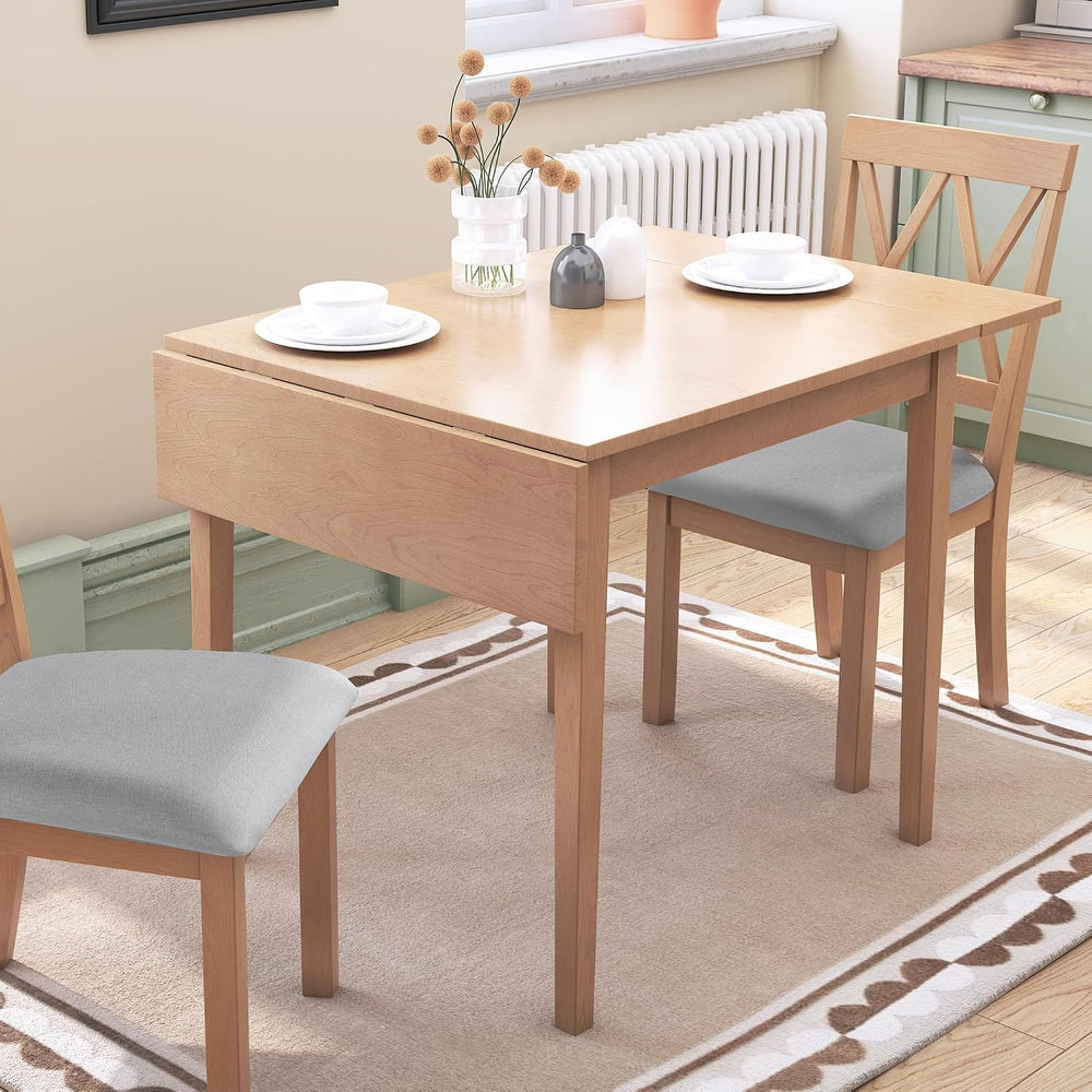 Merax Wooden 29"- 45" Folding Kitchen Table with Drop Leaf for Livi...