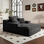 68" Oversized Boneless Chaise Lounge Chair, Cloud Reading Sofa | Oversized Comfort, Boneless Design, High-Density Foam, Deep Seat Support, Soft Corduroy, No Assembly