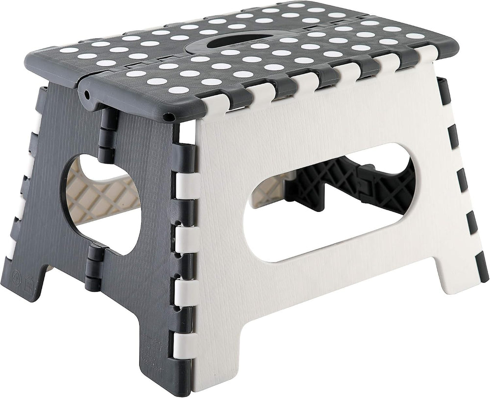 axentia Klapphocker, aus Kunststoff, Faltbarer Tritthocker stabil bis 150 kg,...