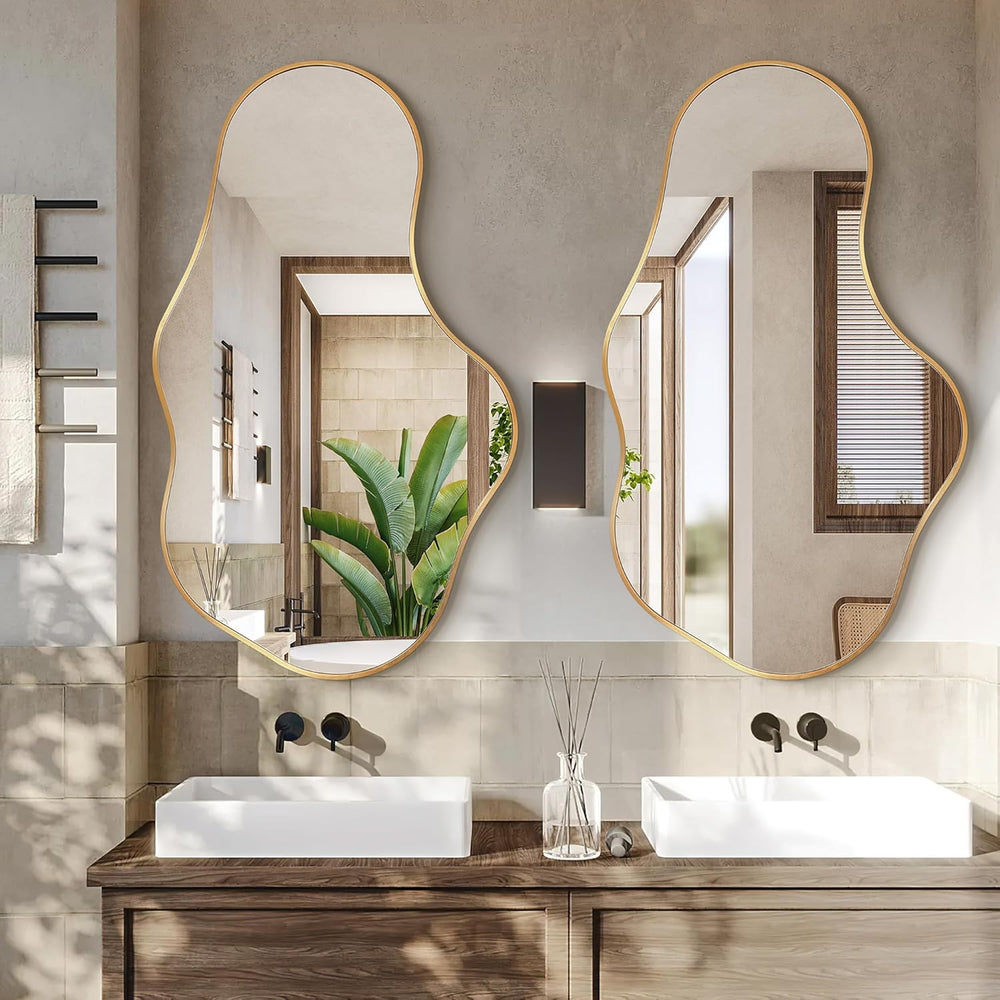 Bathroom Mirror for Over Sink-Gold Room Decor Wall Mirror 22"x 36" ...