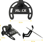 HUCK Helmet Stand Garage Organizer Wall Mount Rack for Motorcycle Helmets, Hats, Coats (Basic, Black)