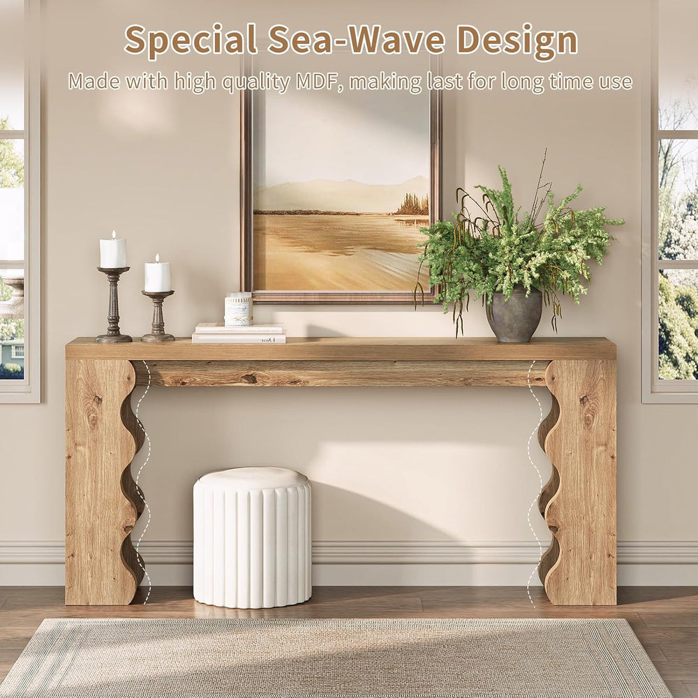 70.9" Farmhouse Entryway Table, Wood Console Table, Behind Couch table |...