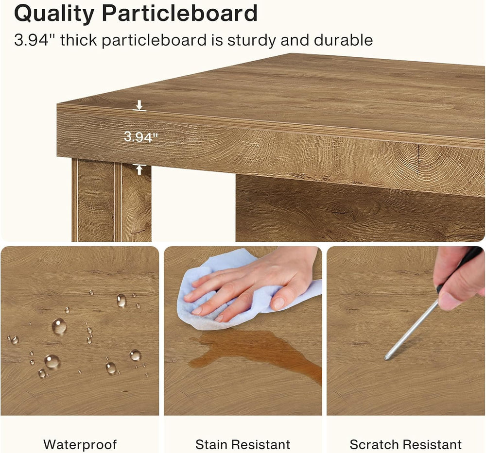 Tribesigns 55" Kitchen Island with Seating and Storage, 3-Tier, Farmhous...