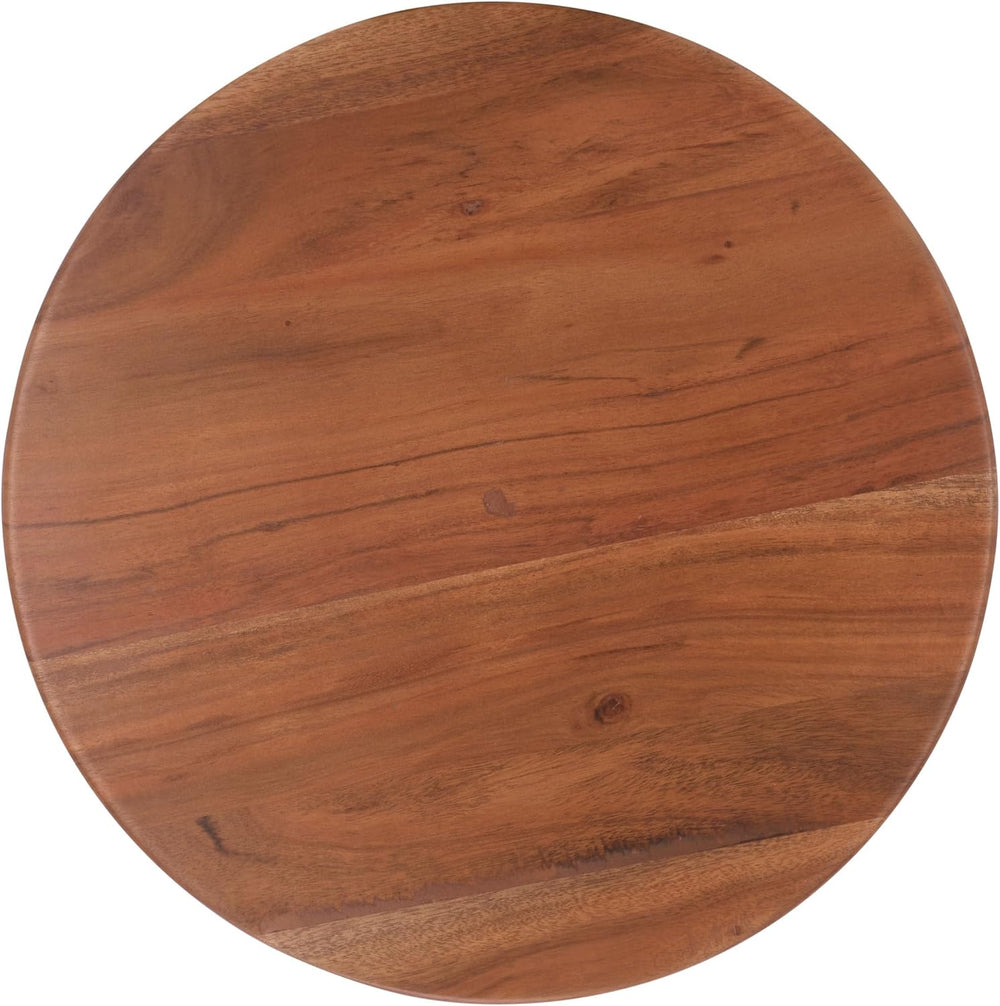 SAFAVIEH Home Collection - Irachi Solid Wood Accent Table with Sculptural Rou...