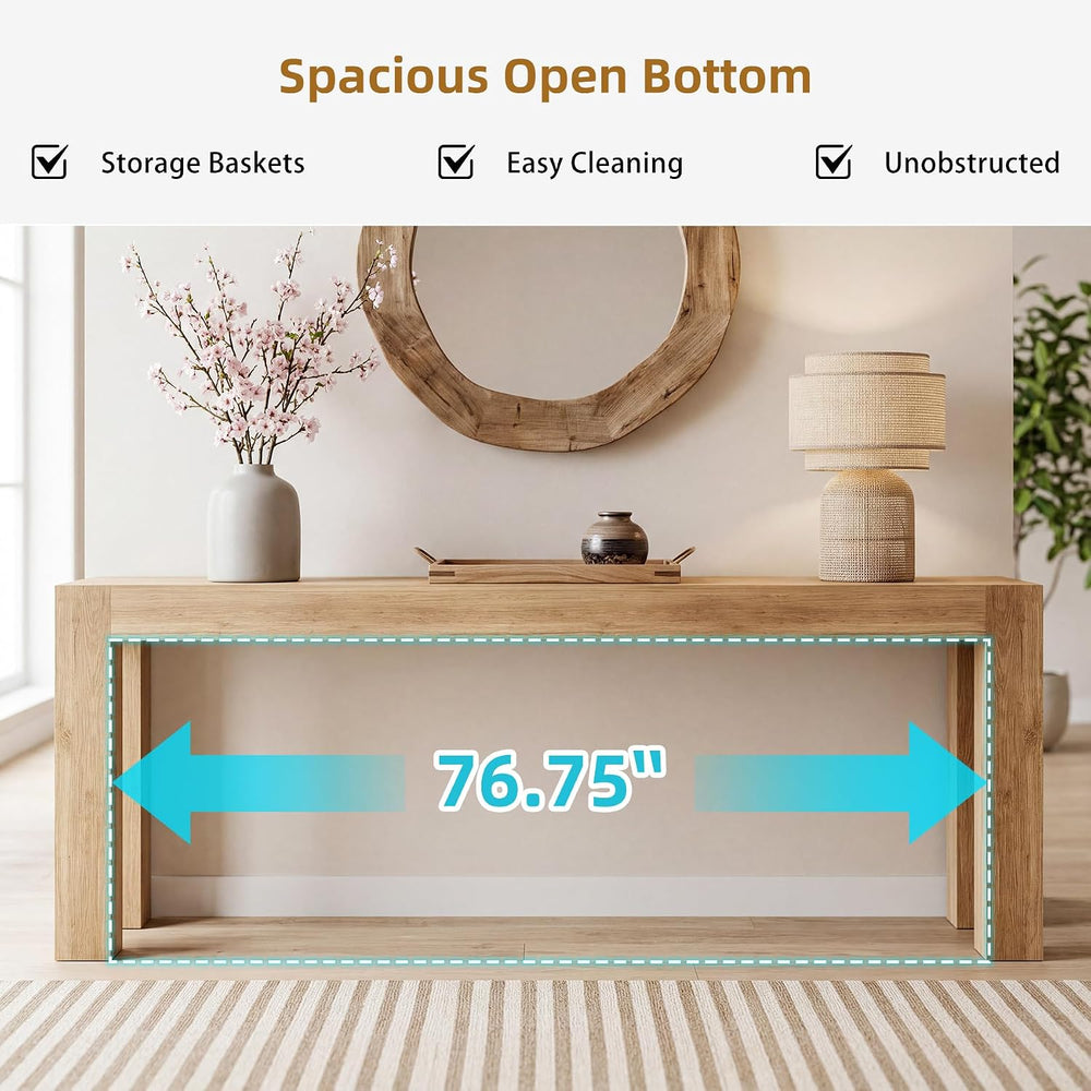 86.75" Extra Long Console Table for Entryway, Narrow Entryway Table | 11...