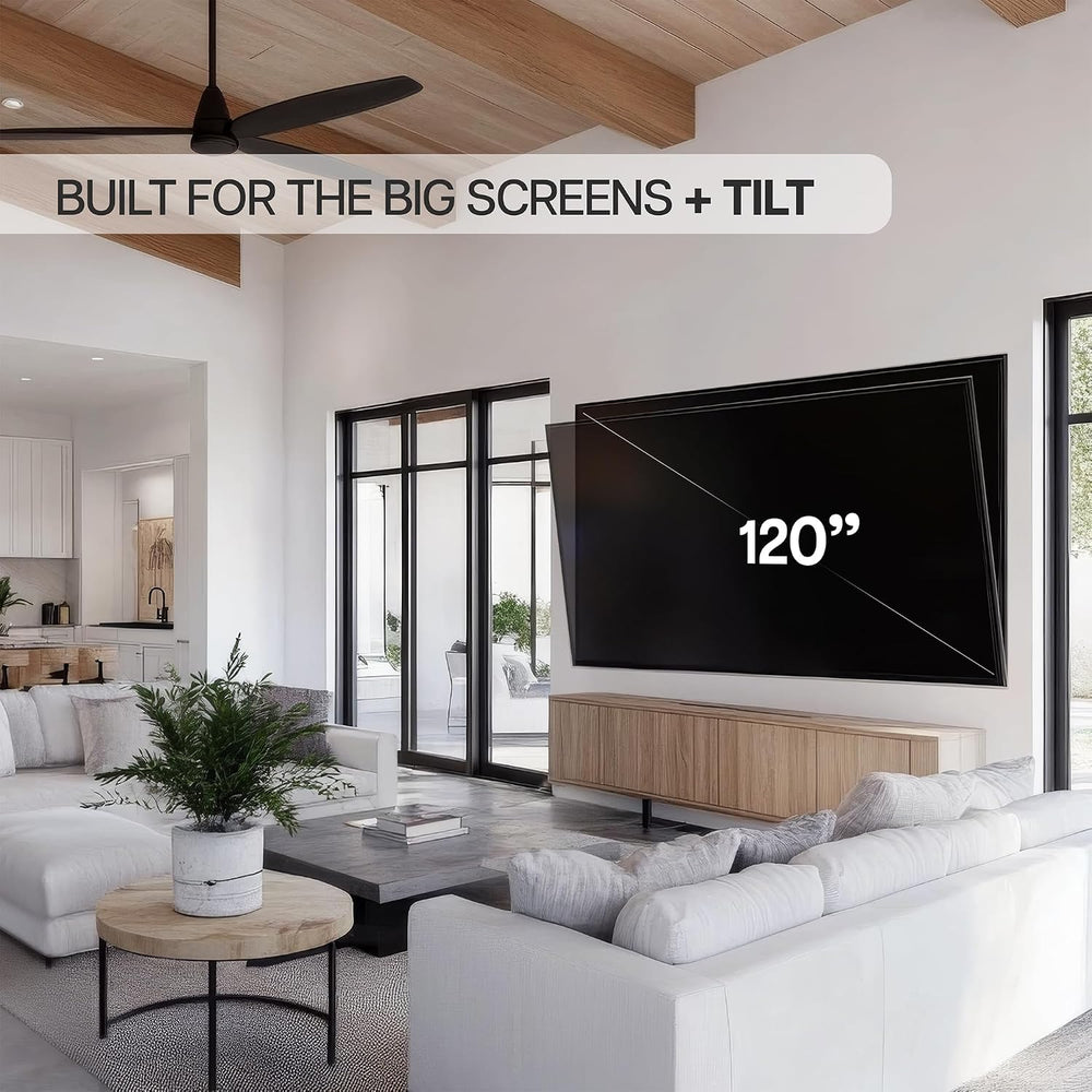 VIVO Black TV Wall Mount with Tilt for 60 to 120 inch Screens, MOUNT-VW120T |...