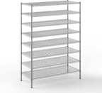 24" Deep x 54" Wide x 74" Height Wire Shelving Kit | 8-Tier | NSF Commercial Storage Rack Unit