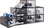 8 Pack Shoe Box Size 13 Sneaker Display Case Sturdy Shoe Organizer for Closet Space-Saving Shoe Rack