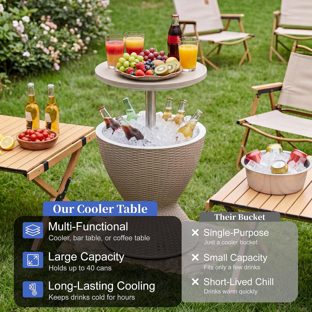 Cooler Tables, 10 Gallon Cooler Bar Tables, Keeps Cold 12H