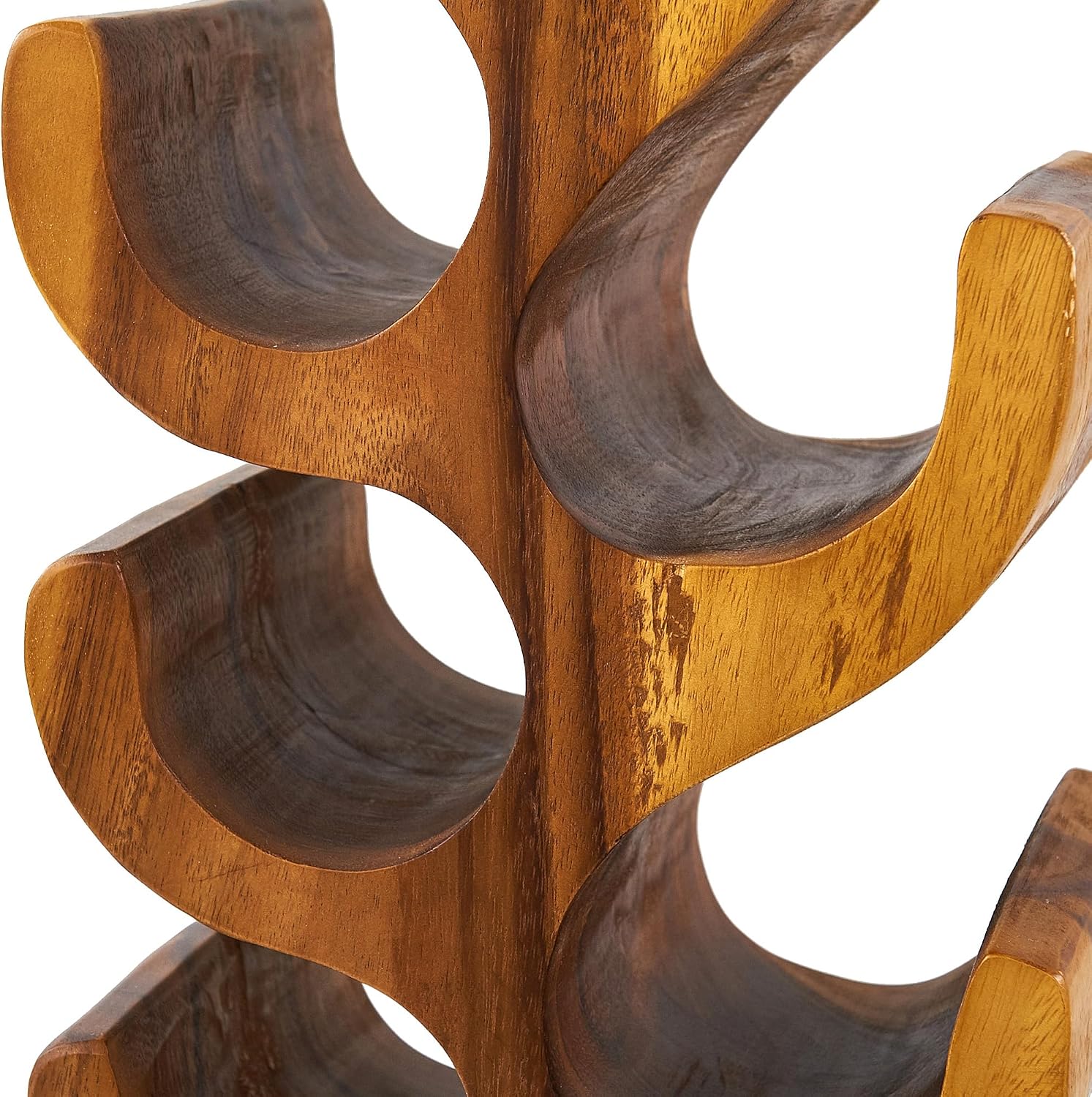 12 Bottle Wood Wine Rack Bottle Holder Stand for Freestanding Floor Tabletop Cabinet Handmade Rustic Brown Wooden Wine Rack Countertop Kitchen Cellar Storage Bar Corner Home Christmas Decor