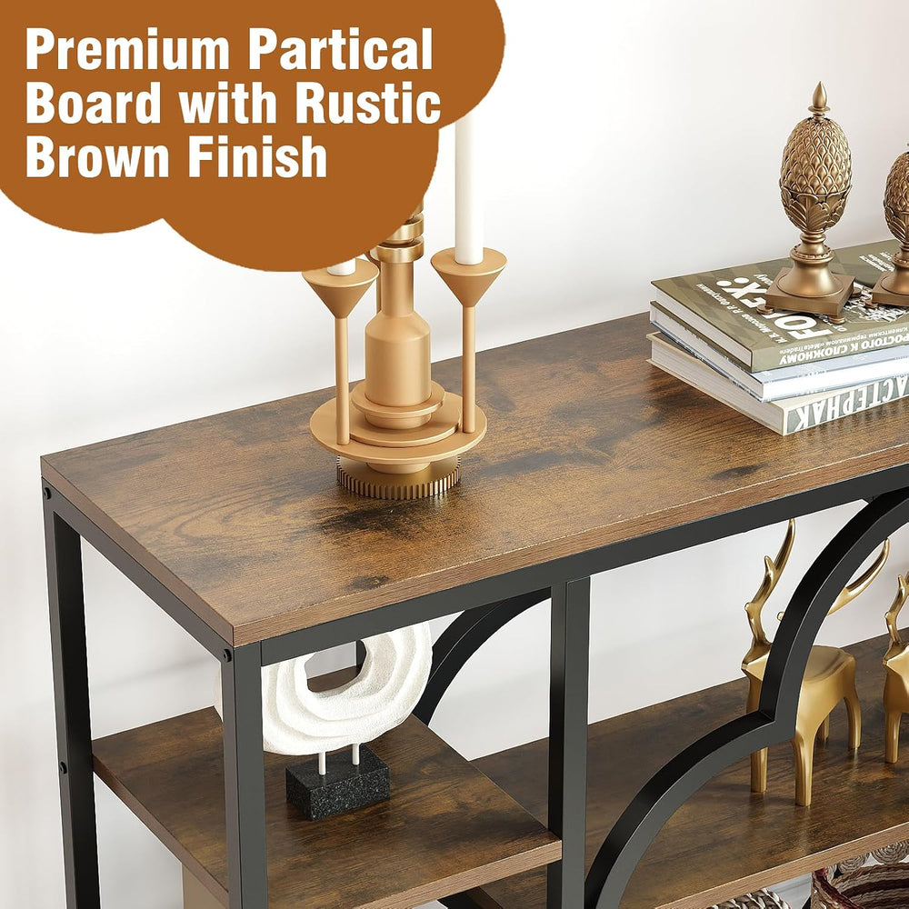 GiftGo 47" Farmhouse Console Tables for Entryway Retro Sofa Table Behind...