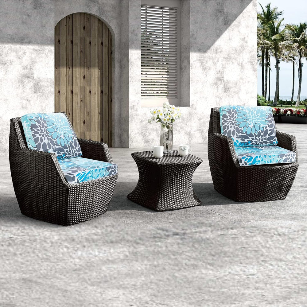 JMGBird Outside Chair Cushions Waterproof Patio Seat Cushions for Chair