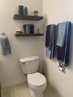 joelsantiques 18 Inch Wooden Floating Shelves for Wall - 18x8x2 in - Made of Natural Wood - Short Heavy Duty Rustic Wall Shelves for Bedroom - Perfect for Living Room, Kitchen - Mocha