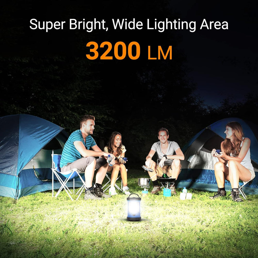 Camping Lantern, 3200LM LED Lanterns for Power Outages, 4600mAh Phone Charger...