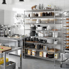 24" Deep x 60" Wide x 86" Height Wire Shelving Kit | 8-Tier | NSF Commercial Storage Rack Unit