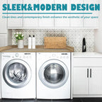 Royxen Laundry Countertop Solid Wood, Countertop for All Front-Loaded Washing Machine and Dryer, Extra Room for Laundry Room, White Oak