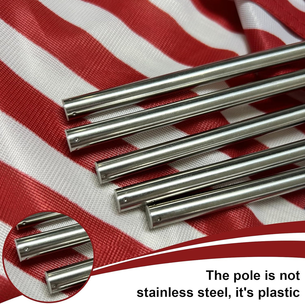 8x12 inch Small American Flags on Stick 12 Pcs for Yard Garden, Mini Hand Hel...
