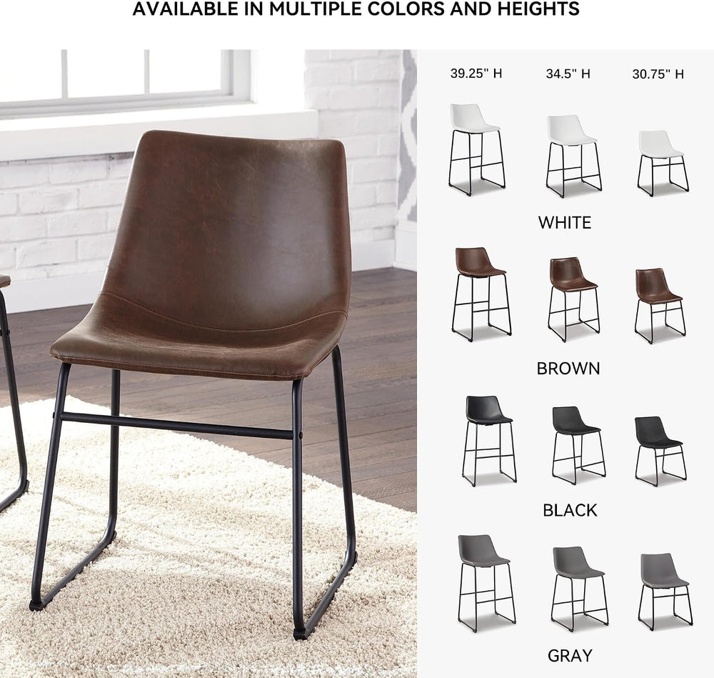 Signature Design by Ashley Centiar Mid-Century Dining Chair Set of 2, Brown |...