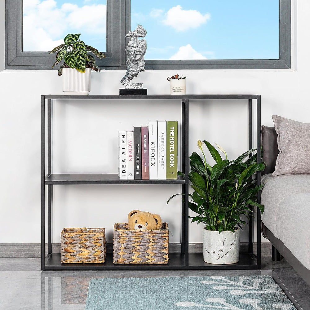 HDANI Console Table, Narrow Entryway Table, 3 Tier Metal Hallway Table, 9.8&#...