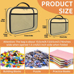 6 Pack Toy Storage Bags, Reusable Clear Board Game Storage, Waterproof PVC Organizer, Toy Storage Organizer Bags with Zipper with Name Tag and Manual Pockets Small Size