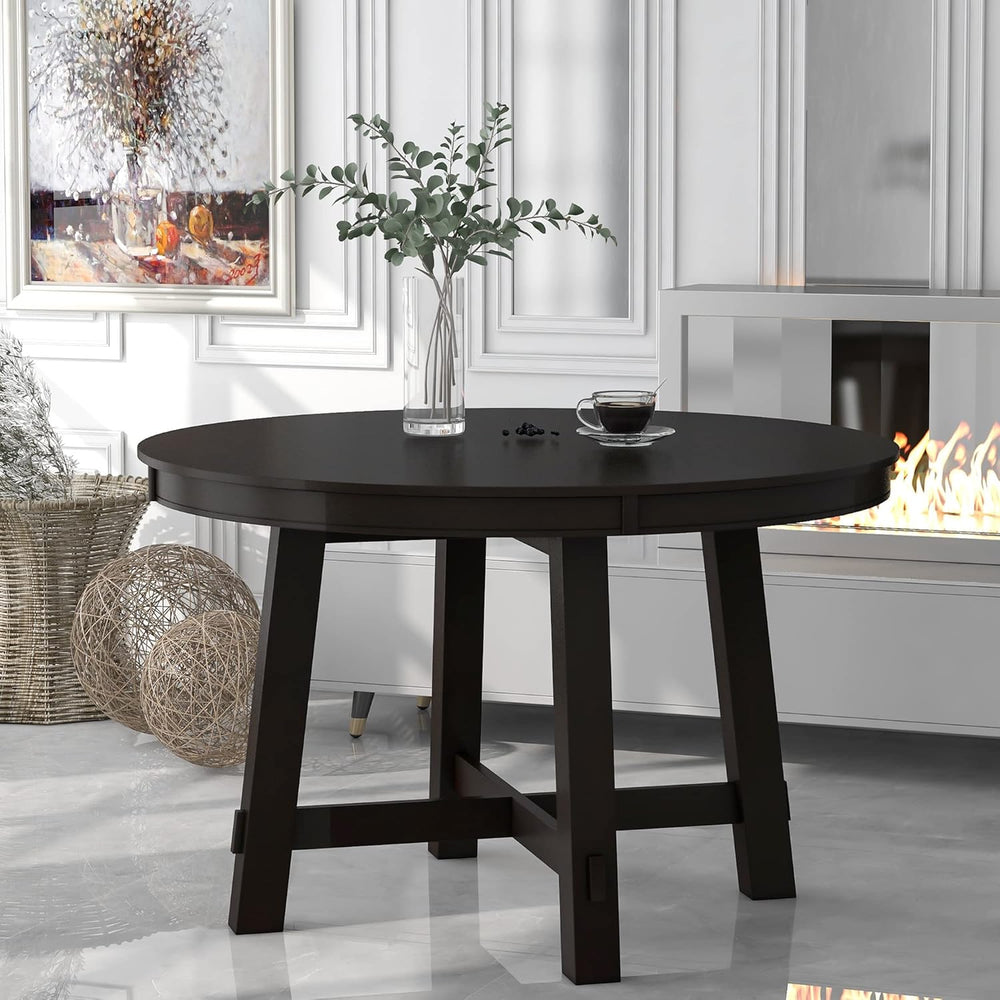 GDFStudio 42"-58" Farmhouse Extendable Dining Table for 4-6, Solid ...