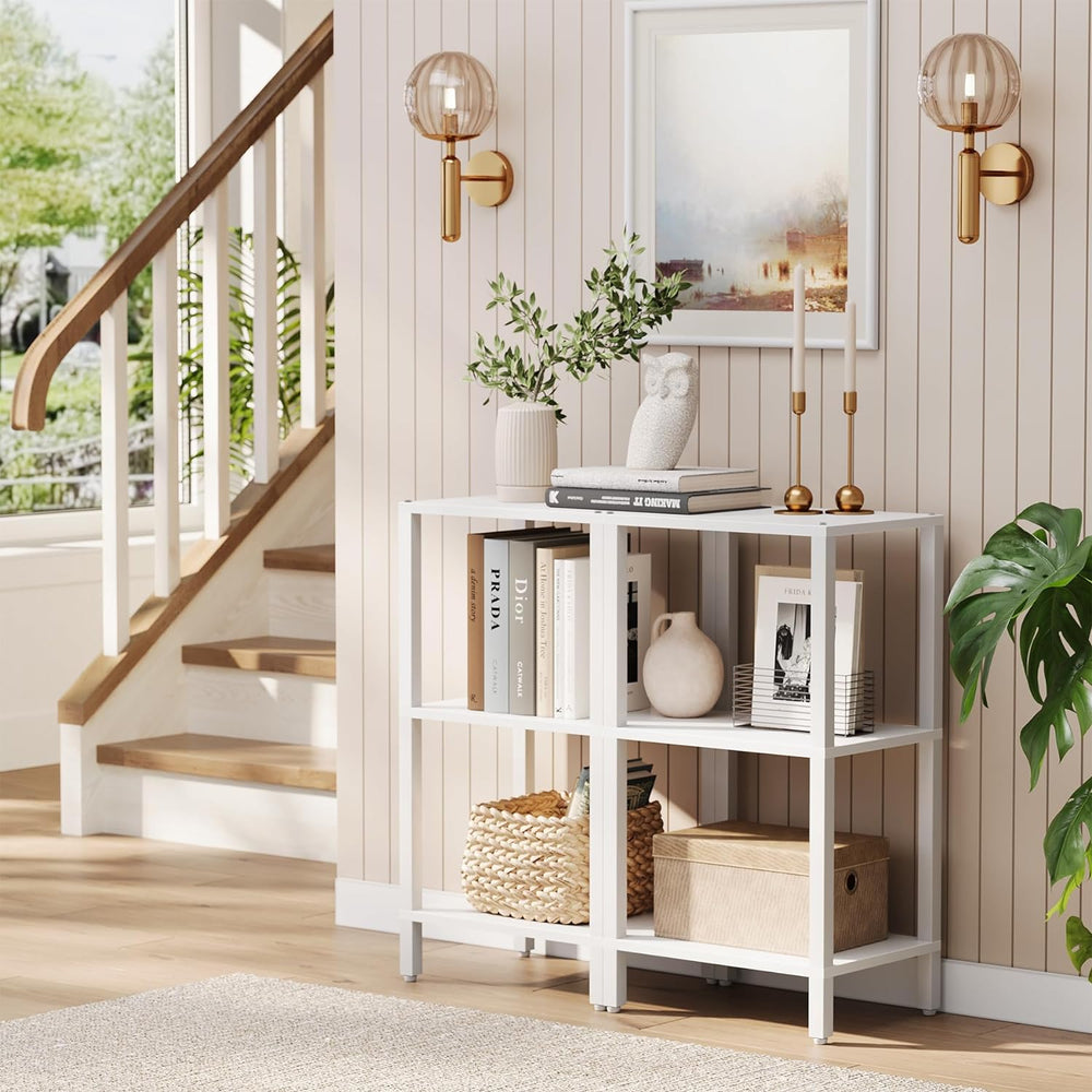 TUTOTAK Bookshelf, 6-Tier Tall Book Shelf, Narrow Bookcase for Small Space, D...